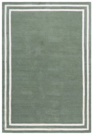 Safavieh Lauren Hand-Tufted Light Green And Ivory Area Rug, 70% Wool 30% Viscose, Low Pile, Artisanal Luxe 9'-0" x 12'-0" LRL6953W-9