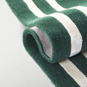 Safavieh Lauren Hand-Tufted Green Ivory Area Rug 8X10 Wool-Viscose Blend Plush 3/8" Pile Elegant Craftsmanship 9'-0" x 12'-0" LRL6953Y-9