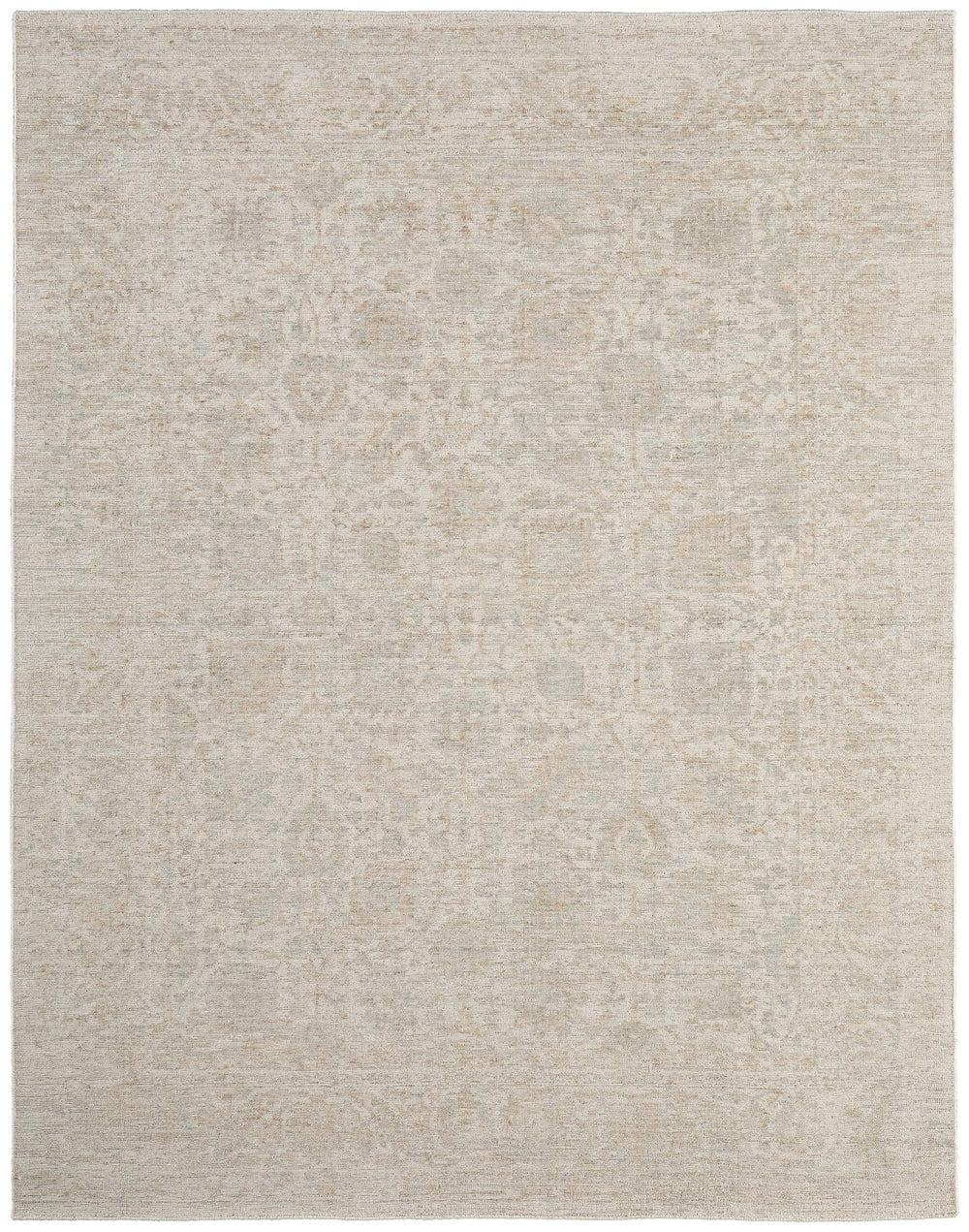 Feizy Rugs Loralai Oriental Distressed Area Rug with Muted Ivory Tones for Living or Dining Rooms 5' x 8' LRL8A64FBGEGRNE10