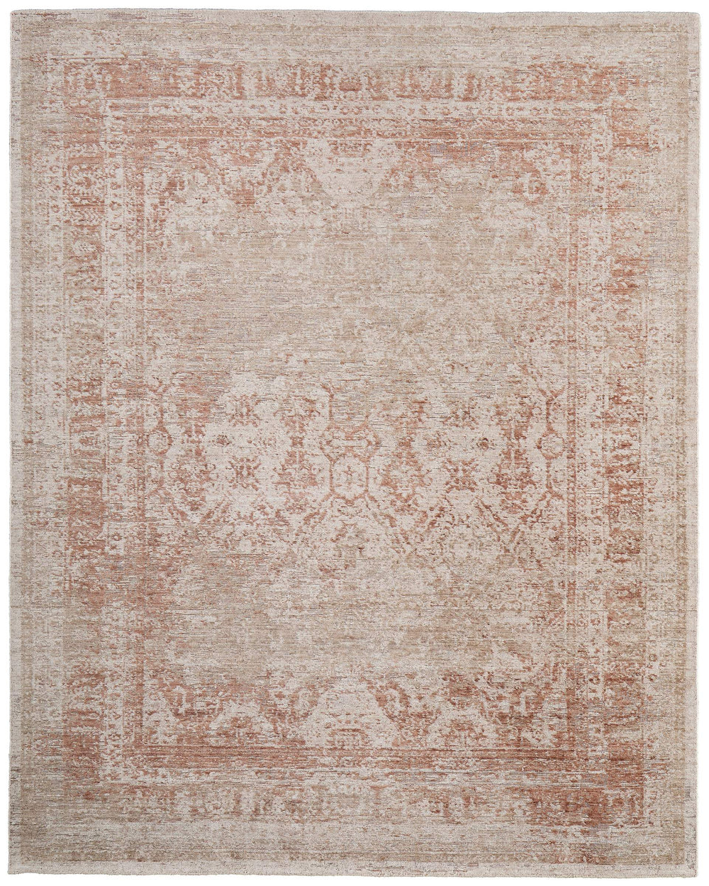 Feizy Rugs Loralai Distressed Medallion Oriental Area Rug Warm Tan Living Room Floor Accent 5' x 8' LRL8A65FBGERSTE10