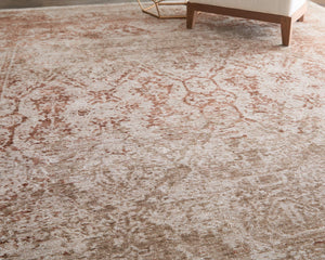 Feizy Rugs Loralai Distressed Medallion Oriental Area Rug Warm Tan Living Room Floor Accent 5' x 8' LRL8A65FBGERSTE10