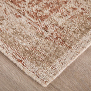 Feizy Rugs Loralai Distressed Medallion Oriental Area Rug Warm Tan Living Room Floor Accent 5' x 8' LRL8A65FBGERSTE10