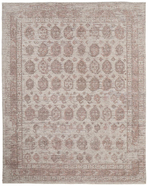 Feizy Rugs Loralai Distressed Oriental Area Rug with Warm Red Ivory Tones for Living Rooms 5' x 8' LRL8A66FTPEPLME10