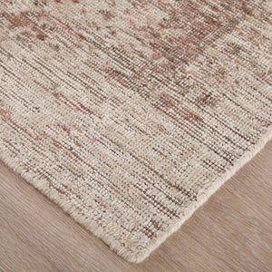 Feizy Rugs Loralai Distressed Oriental Area Rug with Warm Red Ivory Tones for Living Rooms 5' x 8' LRL8A66FTPEPLME10