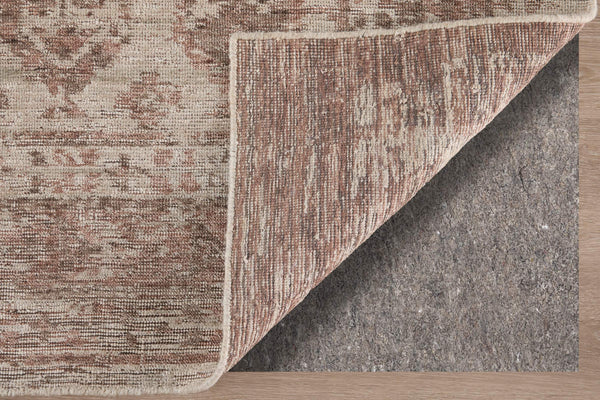 Feizy Rugs Loralai Distressed Oriental Area Rug with Warm Red Ivory Tones for Living Rooms 5' x 8' LRL8A66FTPEPLME10