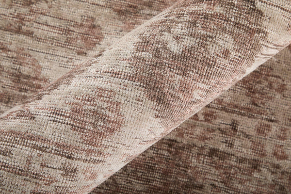 Feizy Rugs Loralai Distressed Oriental Area Rug with Warm Red Ivory Tones for Living Rooms 5' x 8' LRL8A66FTPEPLME10