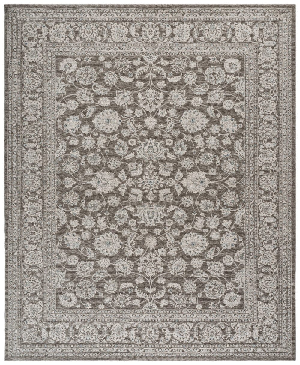 Safavieh Lauren Light Grey And Ivory Transitional Area Rug — Low-Profile Power-Loomed Polyester, Durable Elegance 8'-0" x 10'-0" LRL902F-8