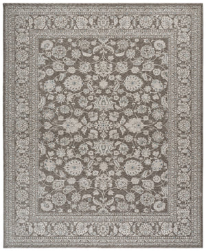 Safavieh Lauren Light Grey And Ivory Transitional Area Rug — Low-Profile Power-Loomed Polyester, Durable Elegance 8'-0" x 10'-0" LRL902F-8
