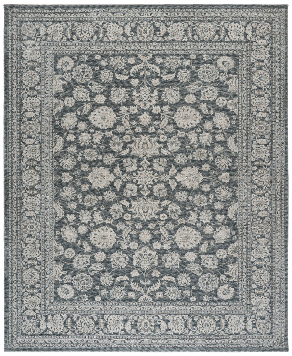 Safavieh Lauren Birch 9X12 Blue Grey Ivory Rug – Plush Power-Loomed Transitional Space-Dyed Polyester Elegance LRL902M-9