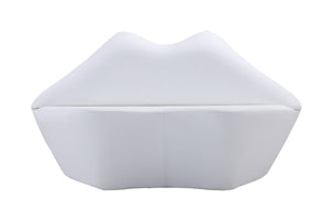 Manhattan Comfort Kiss Modern Loveseat White LS010-WH