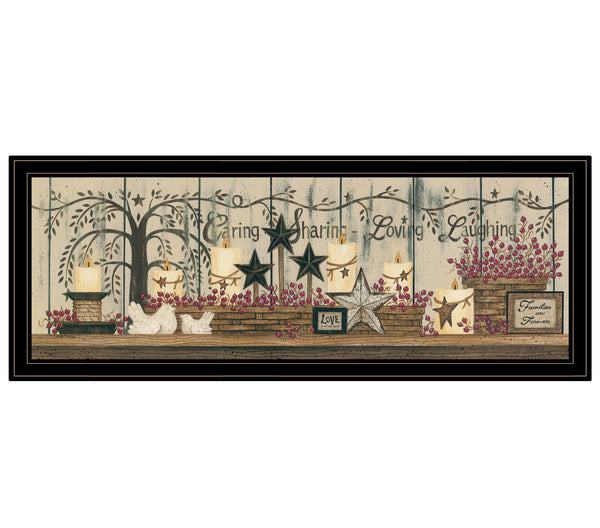 English Elm "willow Tree Shelf Collection" Botanical Framed Print Matte Black Ready to Hang Wall Art B06786145