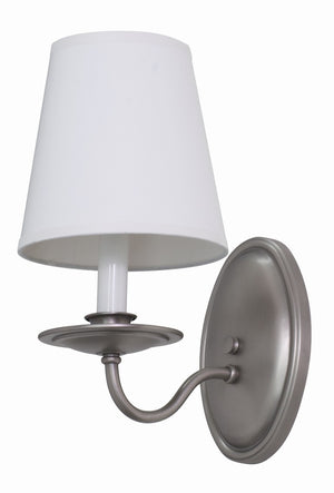 House of Troy Lake Shore Transitional Wall Sconce Satin Pewter Metal for Hallways and Bedrooms LS217-SP