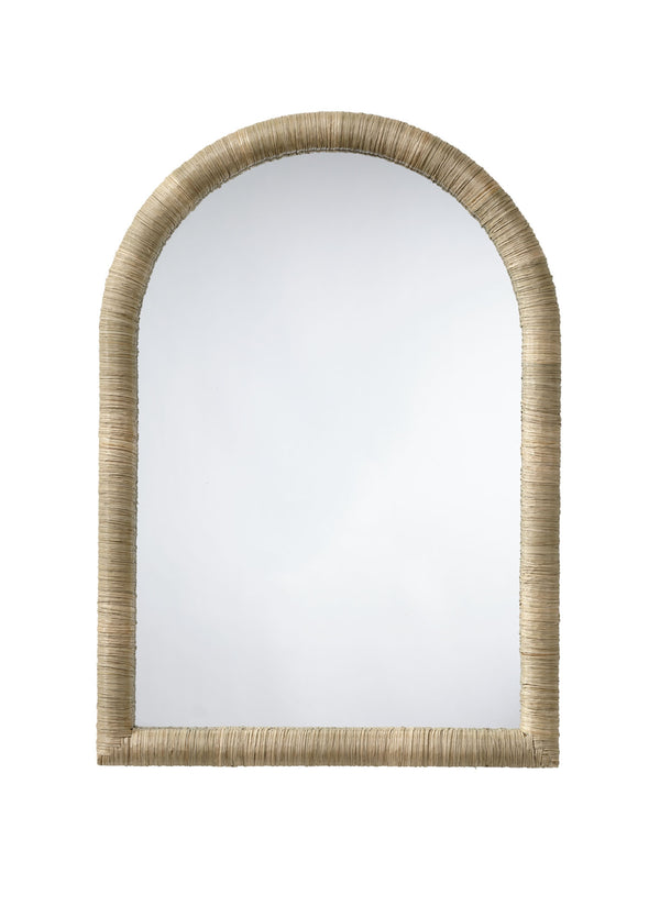Jamie Young Co. Hilltop Seagrass Arch Wall Mirror Natural Seagrass,Mdf,Mirror Ls6hilltmina