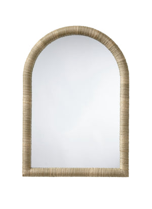 Jamie Young Co. Hilltop Seagrass Arch Wall Mirror Natural Seagrass,Mdf,Mirror Ls6hilltmina