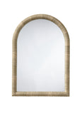 Hilltop Seagrass Arch Wall Mirror - Hand-Woven Coastal Charm for Modern Tropical Décor Elegance