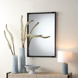 Jamie Young Co. Particle Iron Rectangle Wall Mirror Black Metal, Iron,Mdf,Mirror Ls6partimibk