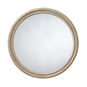 Jamie Young Co. Riley Wood Round Wall Mirror Natural Mdf,Mirror Ls6rileymina