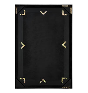 Structure Faux Shagreen Beveled Rectangular Wall Mirror for Vanity Accent and Home Decor