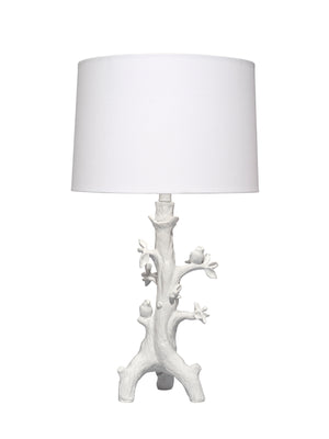 Jamie Young Co. Sycamore Resin Table Lamp With Linen Shade White Resin Ls9sycamtlwh