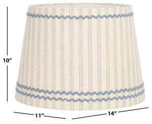 Safavieh Polina, 10 Inch Cotton Printed Lamp Shade In Elegant Beige & Blue - Elevate Your Home Decor Today! Beige ,Blue Cotton Lsh2002a