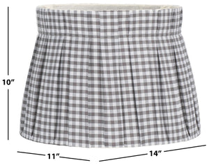 Safavieh Marisa, 10-inch Cotton Printed Lamp Shade In Elegant Taupe/White - Perfect For Cozy Home Decor Taupe ,White Cotton Lsh2004a