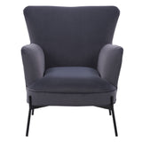 Elwood Wingback Accent Chair in Grey
