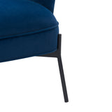 CorLiving Elwood Wingback Accent Chair in Blue Blue LSS-201-C