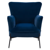 Elwood Wingback Accent Chair in Blue