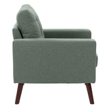 CorLiving Elwood Tufted Accent Chair in Light Green Green LSS-251-C