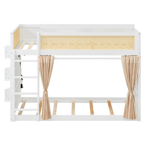 English Elm Queen Murphy Wall Bed with Integrated Shelves for Studio and Guest Room Use White 78.9 L x 41.9 W x 56.3 H LT000122AAK