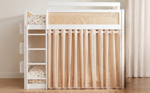 English Elm Queen Murphy Wall Bed with Integrated Shelves for Studio and Guest Room Use White 78.9 L x 41.9 W x 56.3 H LT000122AAK