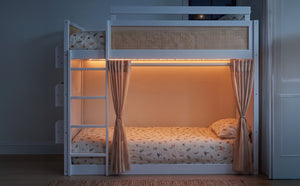 English Elm Queen Murphy Wall Bed with Integrated Shelves for Studio and Guest Room Use White 78.9 L x 41.9 W x 56.3 H LT000122AAK