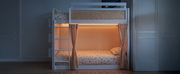 English Elm Queen Murphy Wall Bed with Integrated Shelves for Studio and Guest Room Use White 78.9 L x 41.9 W x 56.3 H LT000122AAK