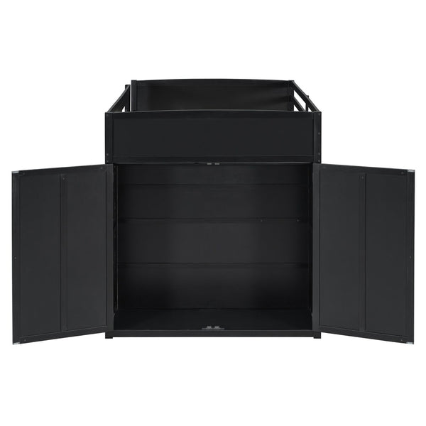 English Elm Full Size Gaming Loft Bed with Rgb Lighting Desk Wardrobe and Mdf Wood Frame LT100261AAI