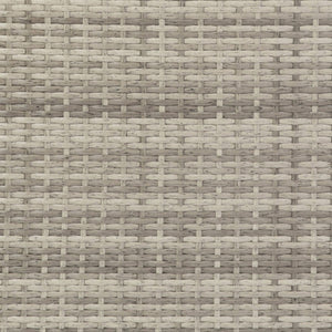 English Elm Marco Indoor/Outdoor Wicker Rattan Bar Counter Table with Storage Shelves for Entertaining Spaces Gray LTS-0165-GY-GG