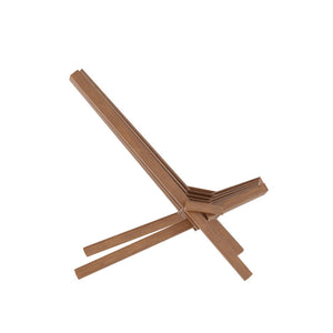 English Elm Delia Commercial-Grade Folding Acacia Wood Lounge Chair for Indoor/Outdoor Comfort & Style Brown LTS-0441-BR-GG