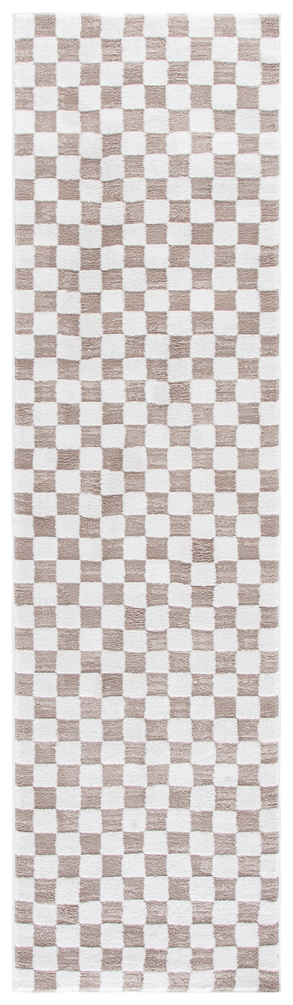 Safavieh Lunara Minimalist Light Beige And Ivory Area Rug — Power-Loomed Turkey, Low-Profile Comfort And Texture 6'-7" x 6'-7" LUA300B-7SQ