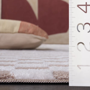 Safavieh Lunara Modern Light Beige Ivory Runner Rug - Low-Profile Power-Loomed Texture For Hallways 2'-2" x 8'-0" LUA300B-28