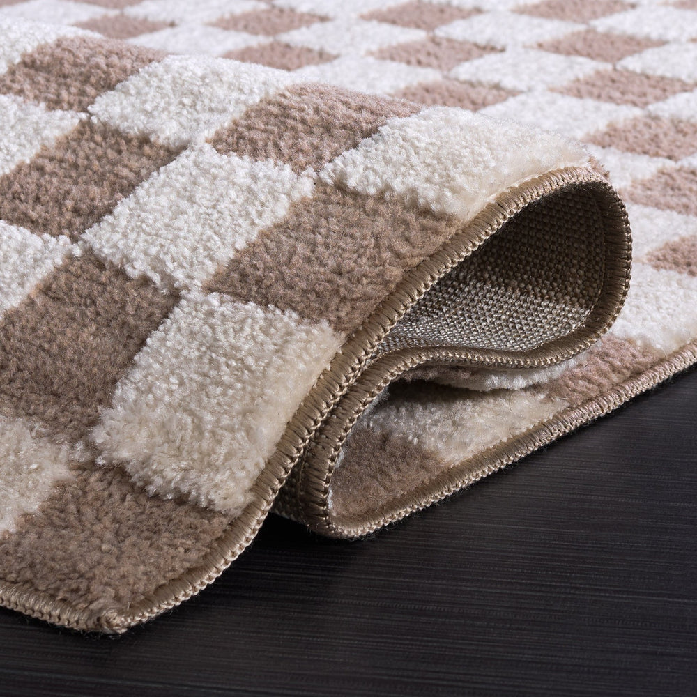 Safavieh Lunara Light Beige Ivory Area Rug — Low-Profile Polyester With Jute Backing, Durable Modern Elegance 9'-0" x 12'-0" LUA300B-9