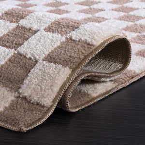 Safavieh Lunara Light Beige Ivory Area Rug — Low-Profile Polyester With Jute Backing, Durable Modern Elegance 9'-0" x 12'-0" LUA300B-9