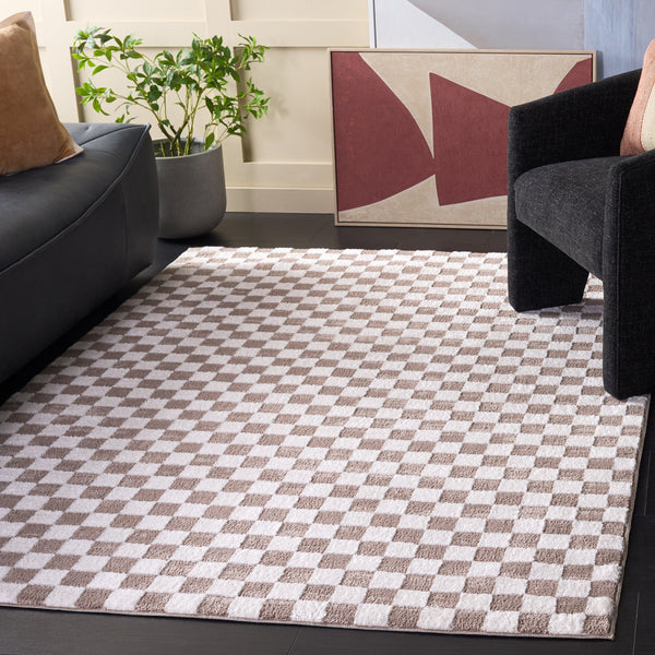 Safavieh Lunara Light Beige Ivory Area Rug — Low-Profile Polyester With Jute Backing, Durable Modern Elegance 9'-0" x 12'-0" LUA300B-9