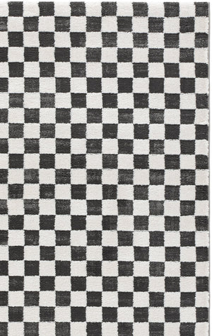 Safavieh Lunara Sleek Black & Ivory Runner Rug — Low-Profile, Stain-Resistant Polyester For Hallways 2'-2" x 8'-0" LUA300Z-28