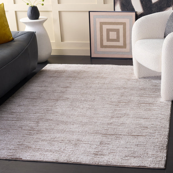 Safavieh Lunara Modern Rounded Beige Ivory Area Rug — Low-Profile Power-Loomed Turkish Pile For Cozy Rooms 6'-7" x 6'-7" LUA302B-7R