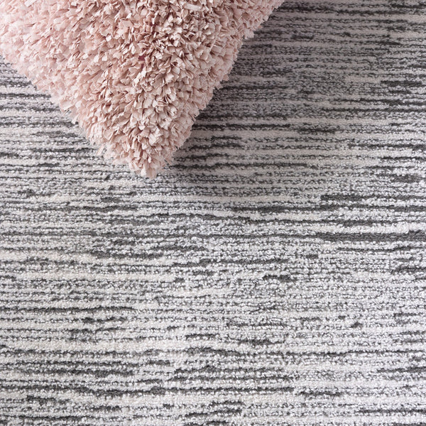 Safavieh Lunara Turkish Power-Loomed Grey Ivory Rug — Low-Profile, Durable Modern Minimalist Area Accent Rug 4'-0" x 6'-0" LUA302F-4