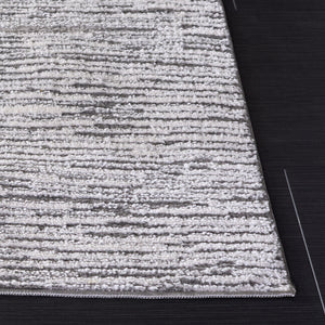 Safavieh Lunara Turkish Power-Loomed Grey Ivory Rug — Low-Profile, Durable Modern Minimalist Area Accent Rug 4'-0" x 6'-0" LUA302F-4