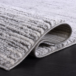 Safavieh Lunara Grey Ivory Area Rug — Low-Profile Power-Loomed Turkish Design, Durable Polyester Jute Blend 5'-3" x 7'-6" LUA302F-5
