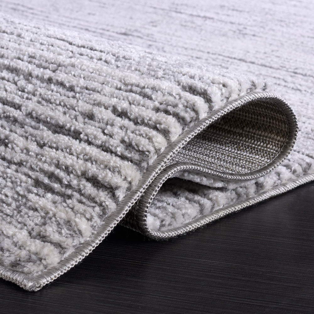 Safavieh Lunara Minimalist Grey & Ivory Square Rug — Low-Profile 1/2" Pile, Power-Loomed Turkish Durability 6'-7" x 6'-7" LUA302F-7SQ