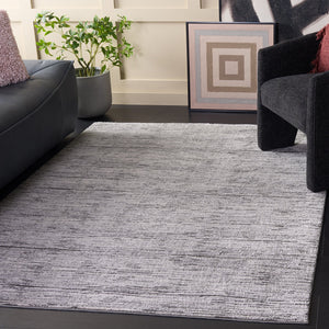 Safavieh Lunara Turkish Power-Loomed Grey Ivory Rug — Low-Profile, Durable Modern Minimalist Area Accent Rug 4'-0" x 6'-0" LUA302F-4