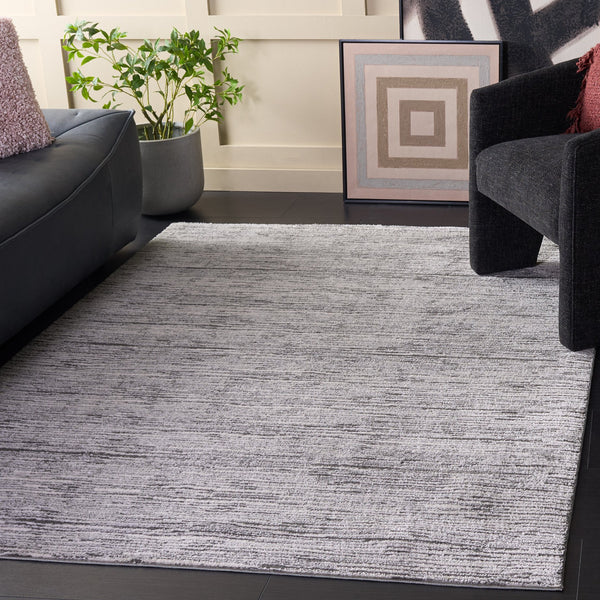 Safavieh Lunara Turkish Power-Loomed Grey Ivory Rug — Low-Profile, Durable Modern Minimalist Area Accent Rug 4'-0" x 6'-0" LUA302F-4