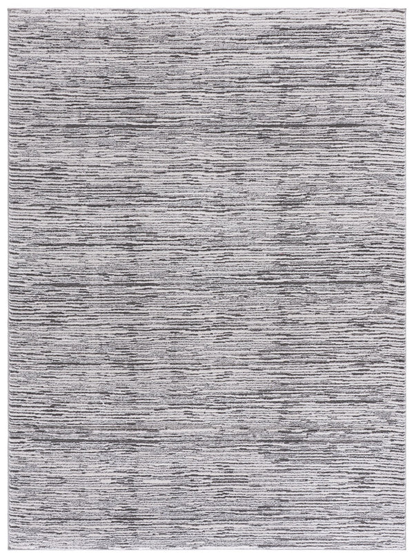Safavieh Lunara Sleek Grey & Ivory Runner For Hallways — Low-Profile, Durable Power-Loomed Polyester Rug (98) 2'-2" x 8'-0" LUA302F-28
